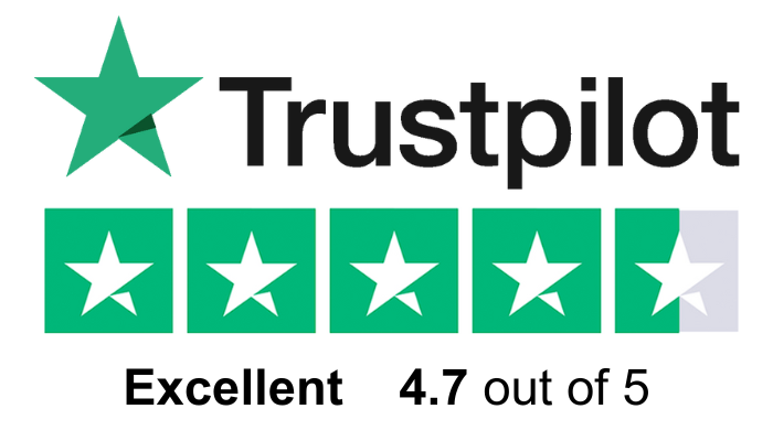 Excellent rating in Trustpilot